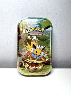 Pokemon TCG Prismatic Evolution Mini Tin Jolteon New Sealed - 2 Booster Packs - Image 1
