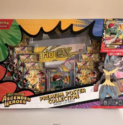 Pokemon TCG Ascended Heroes Premium Poster Collection Mega Lucario 🚚 Fast Ship - Image 1