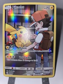 Pokemon TCG Pikachu Sun & Moon - Cosmic Eclipse 241/236 Holo Secret Rare - Image 1