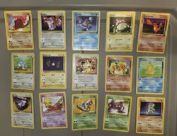 Pokemon Team Rocket Commons (15 Cards) Mp LP - Image 1
