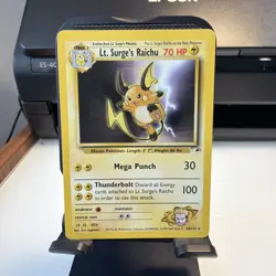 Pokemon TCG Lt. Surge's Raichu 28/132 Non-Holo Rare Unlimited MP - Image 1
