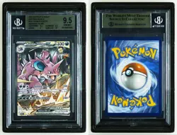 Pokemon - Team Rockets Nidoking EX 233 - DRI SIR - Beckett 9.5 Gem Mint - Image 3