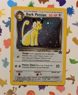 Pokemon TCG Dark Persian #17 Black Star Promo Holo WOTC English 2000 - Image 1