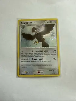Pokemon TCG Staraptor Diamond and Pearl 16/130 Holo Rare - NM - Image 1