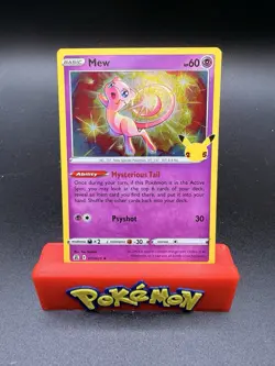 Mew 011/025 Holo Rare Pokemon 2021 Celebrations NM - Image 1