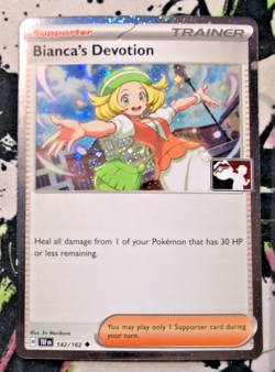 Bianca's Devotion 142/162 Holo Pokemon Play! Prize Pack Series 7 - Image 1