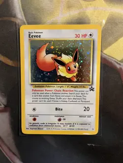 Pokemon TCG Eevee Wizards Black Star Promos 11 Holo Promo 1st Edition Promo LP - Image 1