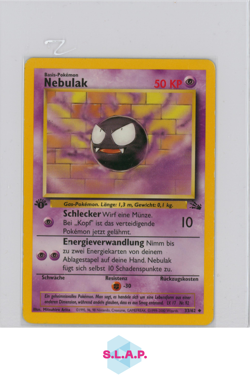 NEBULAK 1. EDITION POKEMON/NINTENDO 23 1999 FOSSIL BASIC DEUTSCH - Image 1