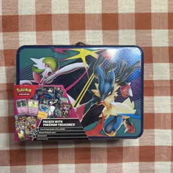 Pokemon TCG 2025 Fall Collectors Chest Lunchbox Tin New Factory Sealed - Image 1