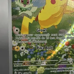 Pokemon Pikachu 088 SVP Scarlet & Violet Promo Full Art Holo 70HP Pika Bolt - Image 5