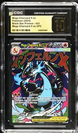 Pokemon Mega Charizard X ex CGC PRISTINE 10 Me: Mega Evolution Promo 023 Holo - Image 5