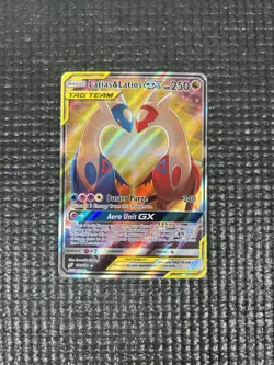 Pokemon TCG Latias & Latios GX Alt Art Full Art 2019 170/181 Team Up English - Image 1