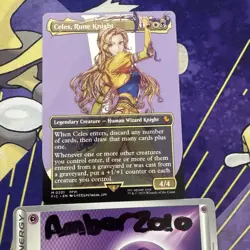MTG Celes Rune Knight FIC 0201 Borderless non foil Mythic Final Fantasy - Image 1