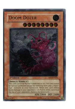 Yugioh- 1X Doom Dozer - Ultimate Rare - 1st Edition - SOI-EN024 - Near Mint - Image 1