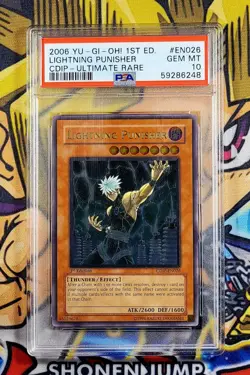 Yu-Gi-Oh! LIGHTNING PUNISHER 1st Ed Cyberdark Impact CDIP-EN026 PSA 10 Ultimate - Image 1