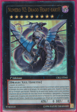 NUMERO 92: DRAGO HEART-EARTH (Number Dragon) Ultra R • CBLZ IT045 • 1Ed • Yugioh - Image 1