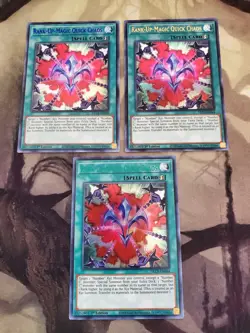 Yugioh - Rank-Up-Magic Quick Chaos DLCS-EN044 NM 1st Ultra(Green/Blue/Gold )x3 - Image 1