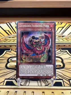Yugioh Legendarer Feuerkonig Ponix MP25-DE048 Starlight Rare - Image 1