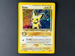Pichu Holo Rare Neo Genesis 12/111 Pokemon TCG Vintage German Card Excellent - Image 1