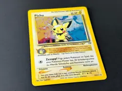 Pichu Holo Rare Neo Genesis 12/111 Pokemon TCG Vintage German Card Excellent - Image 2