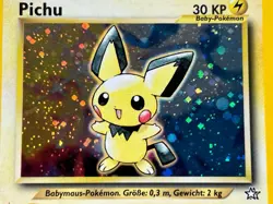 Pichu Holo Rare Neo Genesis 12/111 Pokemon TCG Vintage German Card Excellent - Image 4