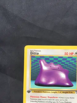 Pokemon Cards: Fossil 1st Edition Rare: Ditto 18/62 - Image 2