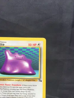 Pokemon Cards: Fossil 1st Edition Rare: Ditto 18/62 - Image 3