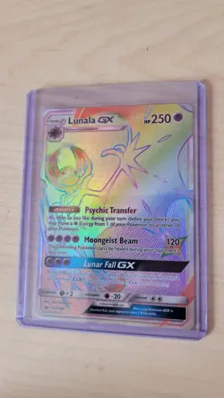 Lunala GX 153/149 Holo Secret Rare - NM - Pokemon Card - Sun & Moon - Image 1