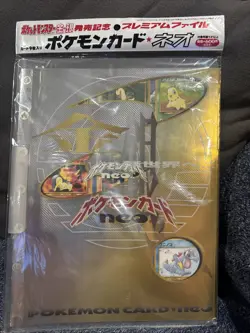 1999 POKEMON NEO GENESIS PREMIUM NEO FILE 1 BINDER 9 CARD JAPANESE First Print🔥 - Image 1