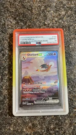 Pokemon TCG Charizard EX 199/165 Scarlet Violet 151 English Card PSA 10 - Image 1