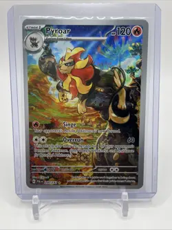 Pokemon Pyroar TCG Illustration Rare Holo Card 200/193 Sv02: Paldea Evolved - Image 1