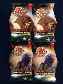 Lot of 4 Bakugan Battle Brawlers Booster Packs, 40 Cards SEALED NEW 778988163573 - Image 1