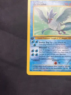 Pokemon Cards: Fossil 1st Edition Rare: Articuno 17/62 - Image 5