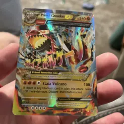 Pokemon Primal Groudon EX Holo Rare Art TCG Card 86/160 Primal Clash 2014 - Image 1