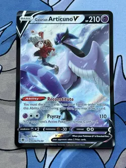 Galarian Articuno V TG16/TG30 Astral Radiance FA Ultra Rare Holo Pokemon Card NM - Image 1