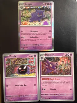 Pokemon Gengar Holo SV Scarlet & Violet 151 Card 094/165 NM Haunter 93 Gastly 92 - Image 1