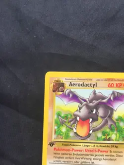 Pokemon Cards: GERMAN Fossil 1st Edition Rare: Aerodactyl 16/62 - Image 2