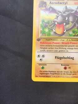 Pokemon Cards: GERMAN Fossil 1st Edition Rare: Aerodactyl 16/62 - Image 5