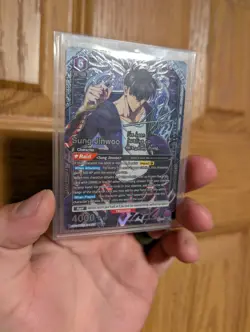 Bandai Union Arena Solo Leveling Sung Jinwoo (SR**) Card SLG1-021 Signature Rare - Image 2