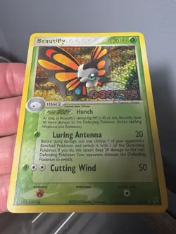 Pokemon TCG Beautifly EX Deoxys 2/107 Stamped Reverse Holo Card - Image 2