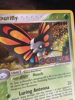 Pokemon TCG Beautifly EX Deoxys 2/107 Stamped Reverse Holo Card - Image 3