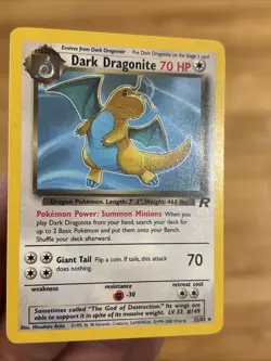 Pokemon Card TCG Dark Dragonite 22/82 Team Rocket Rare Regular Wizards English - Image 4