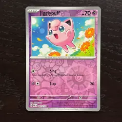 Jigglypuff 083/193 Pokemon Paldea Evolved SV02 Reverse Holo Common Card NM - Image 1