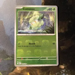Cottonee (White Flare 4/86) Master Ball reverse holo rare Pokemon TCG card - Image 1