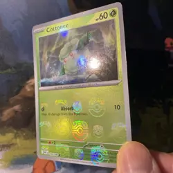 Cottonee (White Flare 4/86) Master Ball reverse holo rare Pokemon TCG card - Image 2