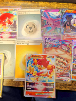 Pokemon card lot, modern assorted vstar, vmax v, trainer, holo energy (12 cards) - Image 3