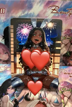 Matte Beautiful Waifu Handmade Card Goddess Story CCG Anime Double Sided - Image 2