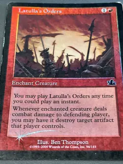 Latulla's Orders FOIL Prophecy MP MAGIC Mtg - Image 1