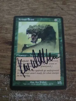 Krosan Beast Artist Proof SIGNED By Kev Walker Magic The Gathering - Image 1