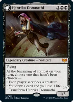 Henrika Domnathi / Henrika, Infernal Seer FOIL Innistrad: Crimson Vow PLD - Image 1